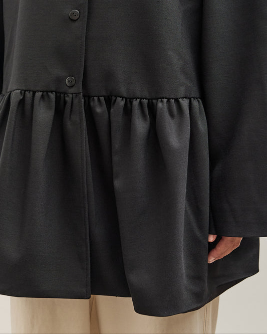 Cordera Tailoring Peplum Jacket, Black
