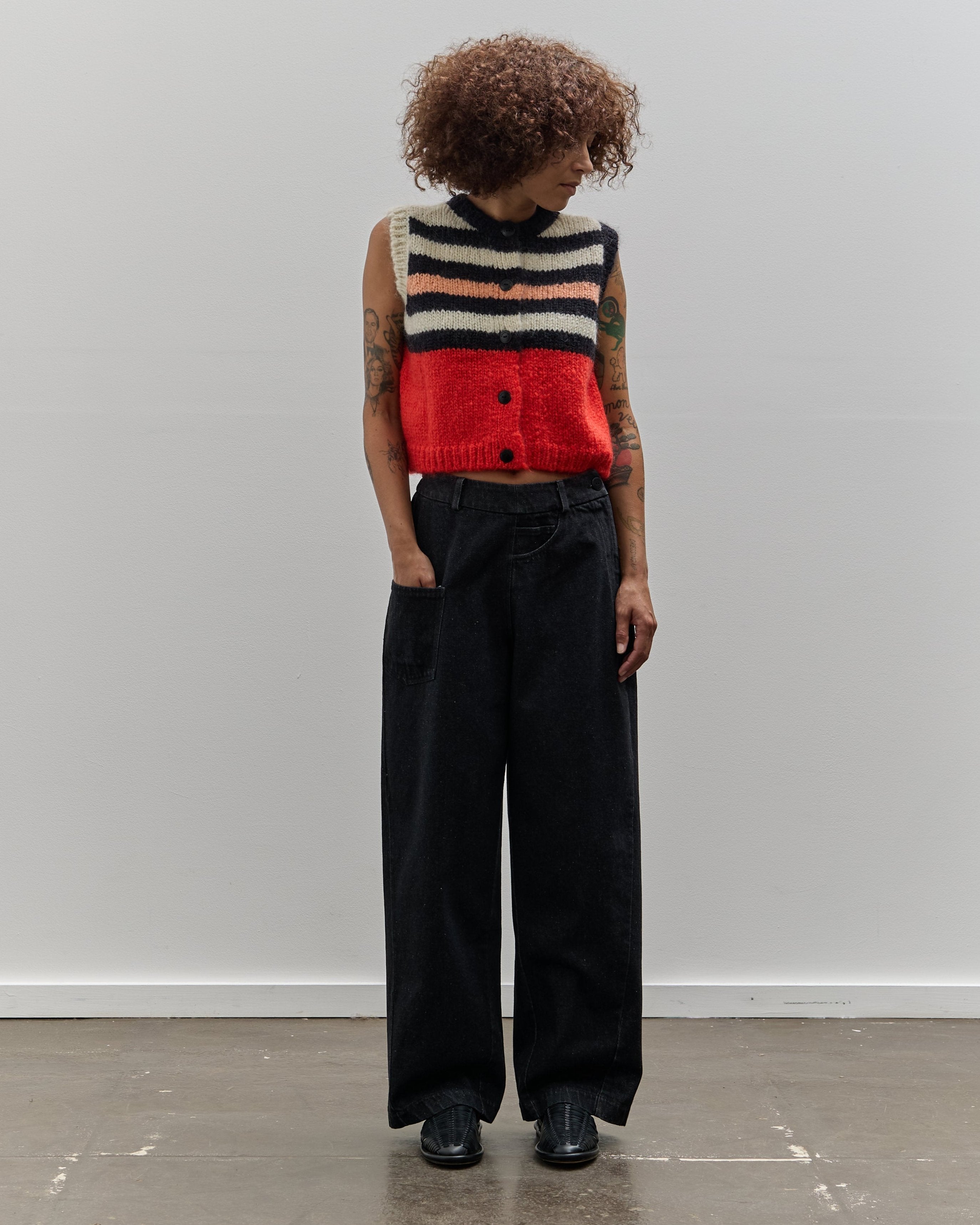 Cordera Twist Pants, Black Denim – Glasswing
