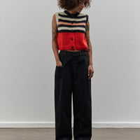 Cordera Twist Pants, Black Denim