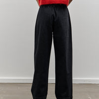 Cordera Twist Pants, Black Denim