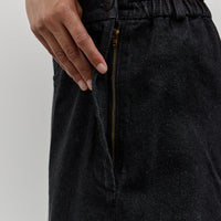 Cordera Twist Pants, Black Denim