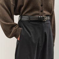 Cordera Classic Belt, Black Croc