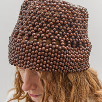 Cordera Wooden Beads Bucket Hat, Wood