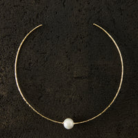 Crescioni Perla Necklace, Brass