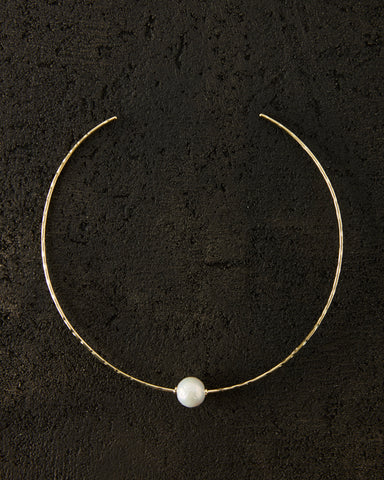 Crescioni Perla Necklace, Brass
