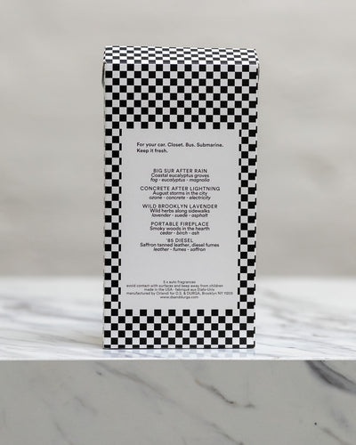 D.S. & Durga Auto Fragrance Set, Roadtrip Hits box back