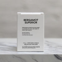 D.S. & Durga Candle, Bergamot Superior box back
