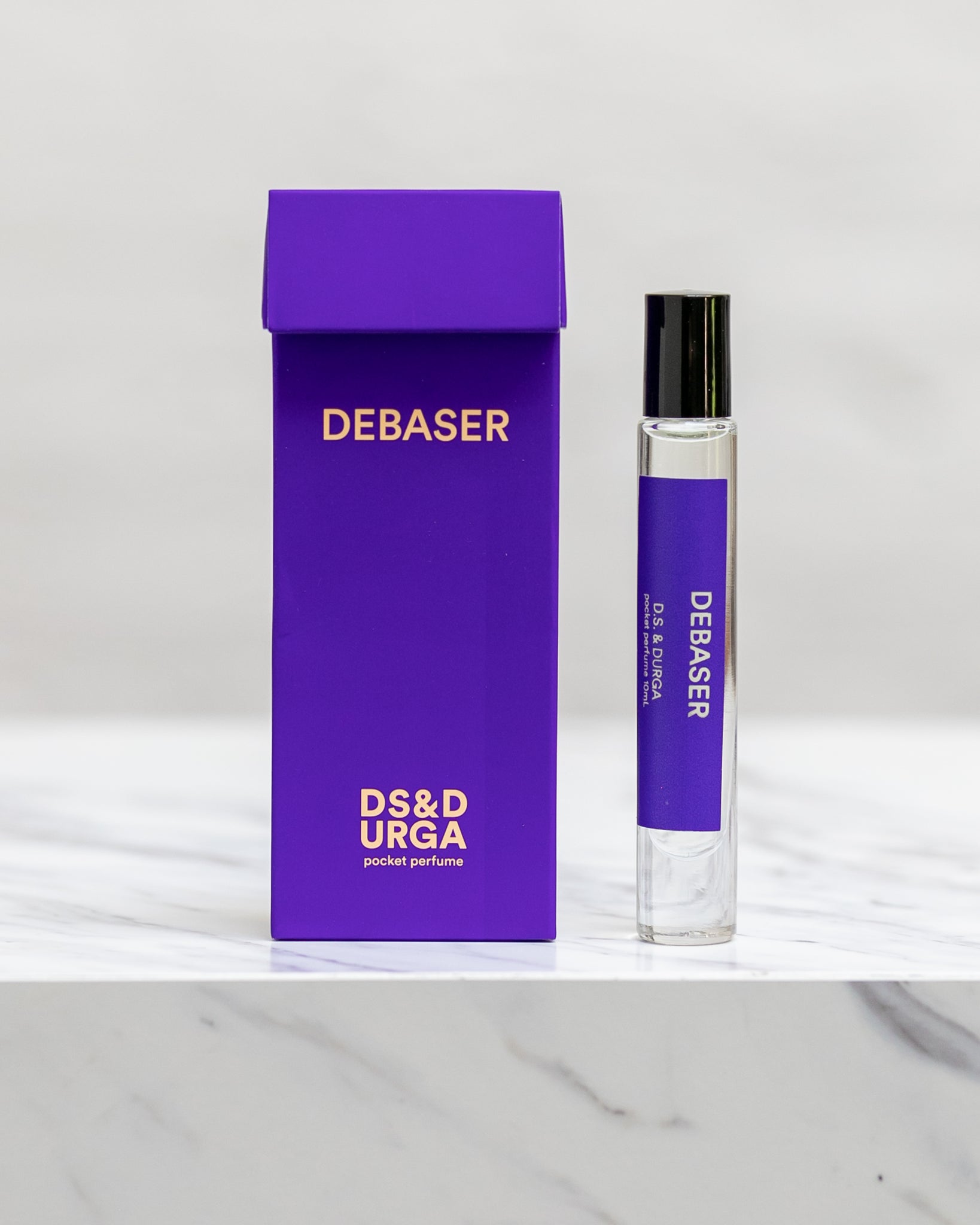 D.S. & Durga Perfume, Debaser 10ml bottle and box