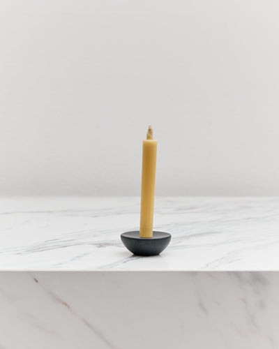 Daiyo Ceramic Circular Candle Holder, Black