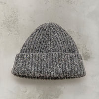 Evan Kinori Knit Cap, Heather Grey