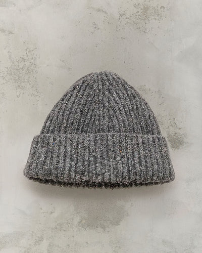 Evan Kinori Knit Cap, Heather Grey