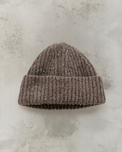 Evan Kinori Knit Cap, Light Brown
