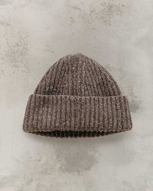 Evan Kinori Knit Cap, Light Brown