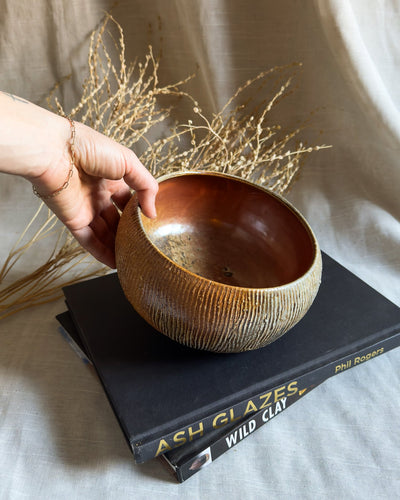 Alex Roby Ribbed Wood Fired Bowl No.1