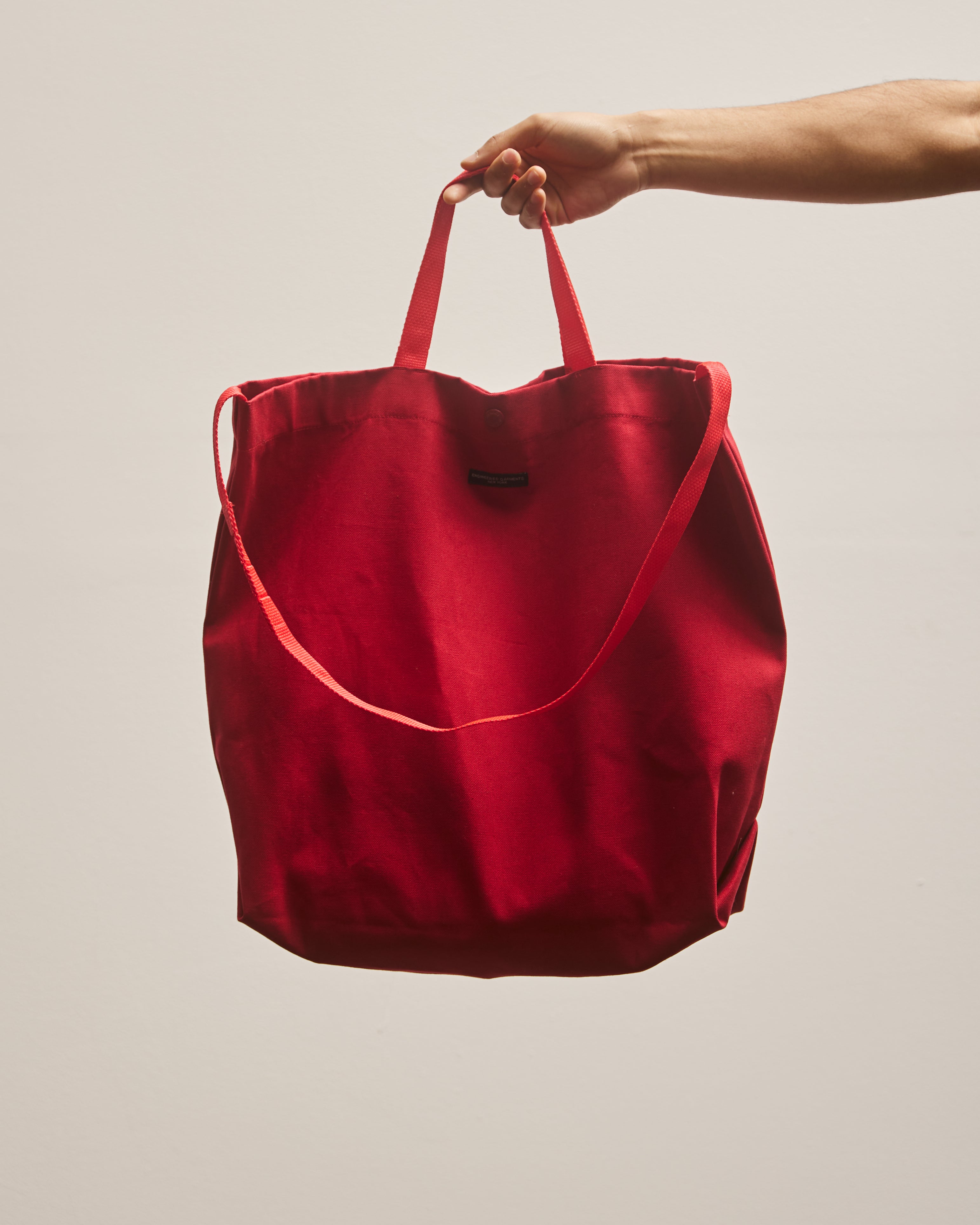 ENGINEERED GARMENTS CARRY ALL TOTE 赤 Engineered Garments 12oz Duck Canvas Carry All Tote, Red