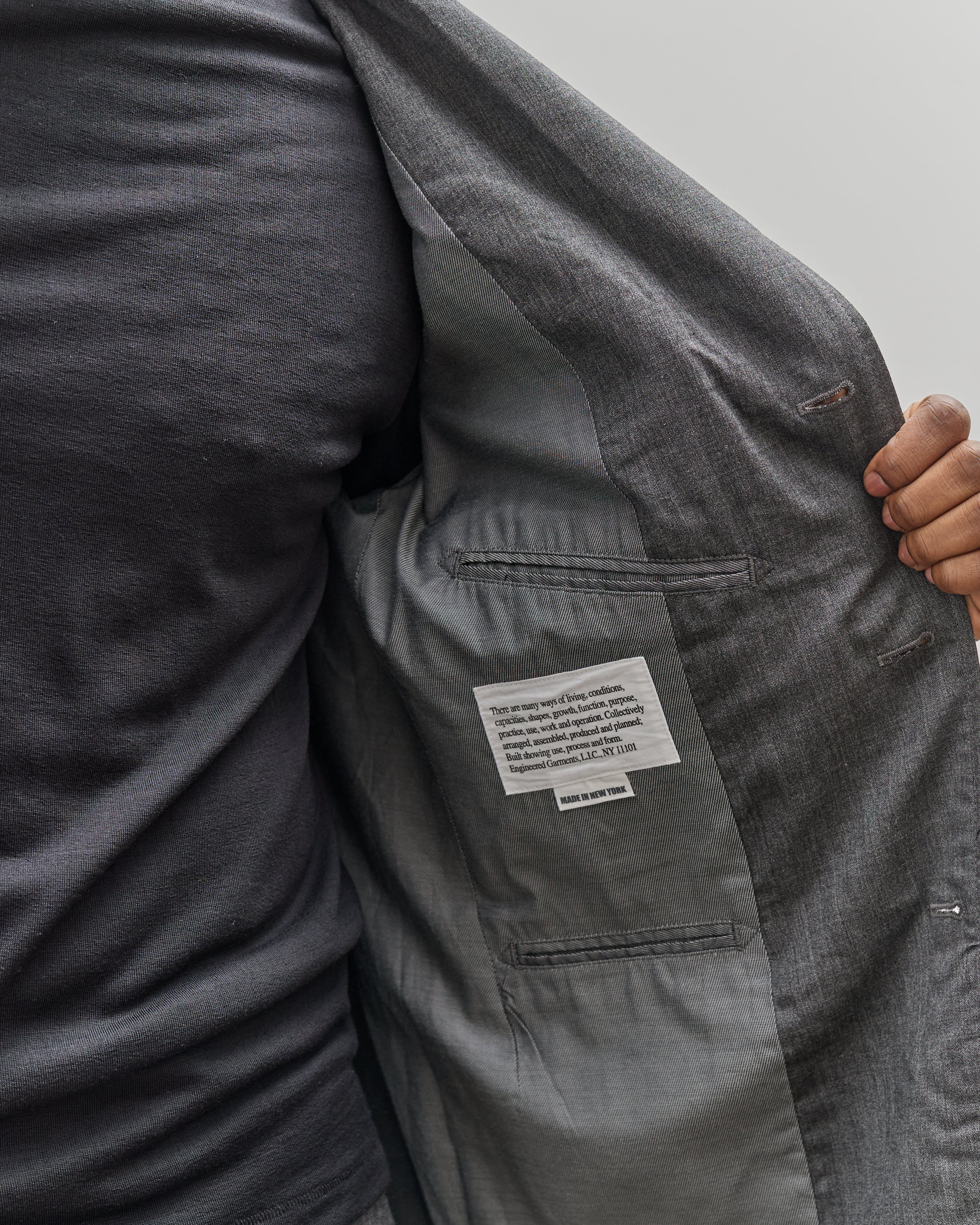 Engineered Garments Andover Jacket, Charcoal – Glasswing