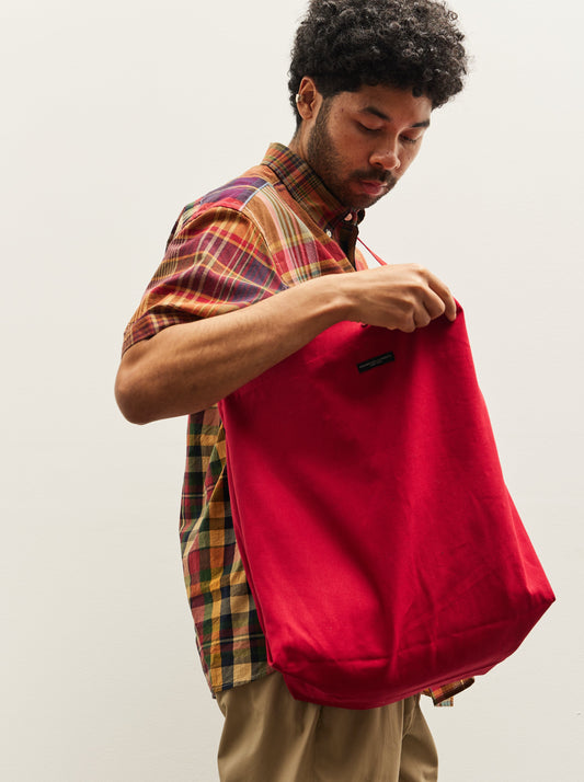 Engineered Garments 12oz Duck Canvas Carry All Tote, Red