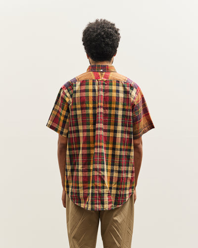 Engineered Garments Big Plaid Popover BD Shirt, Red/Khaki