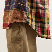 Engineered Garments Big Plaid Popover BD Shirt, Red/Khaki