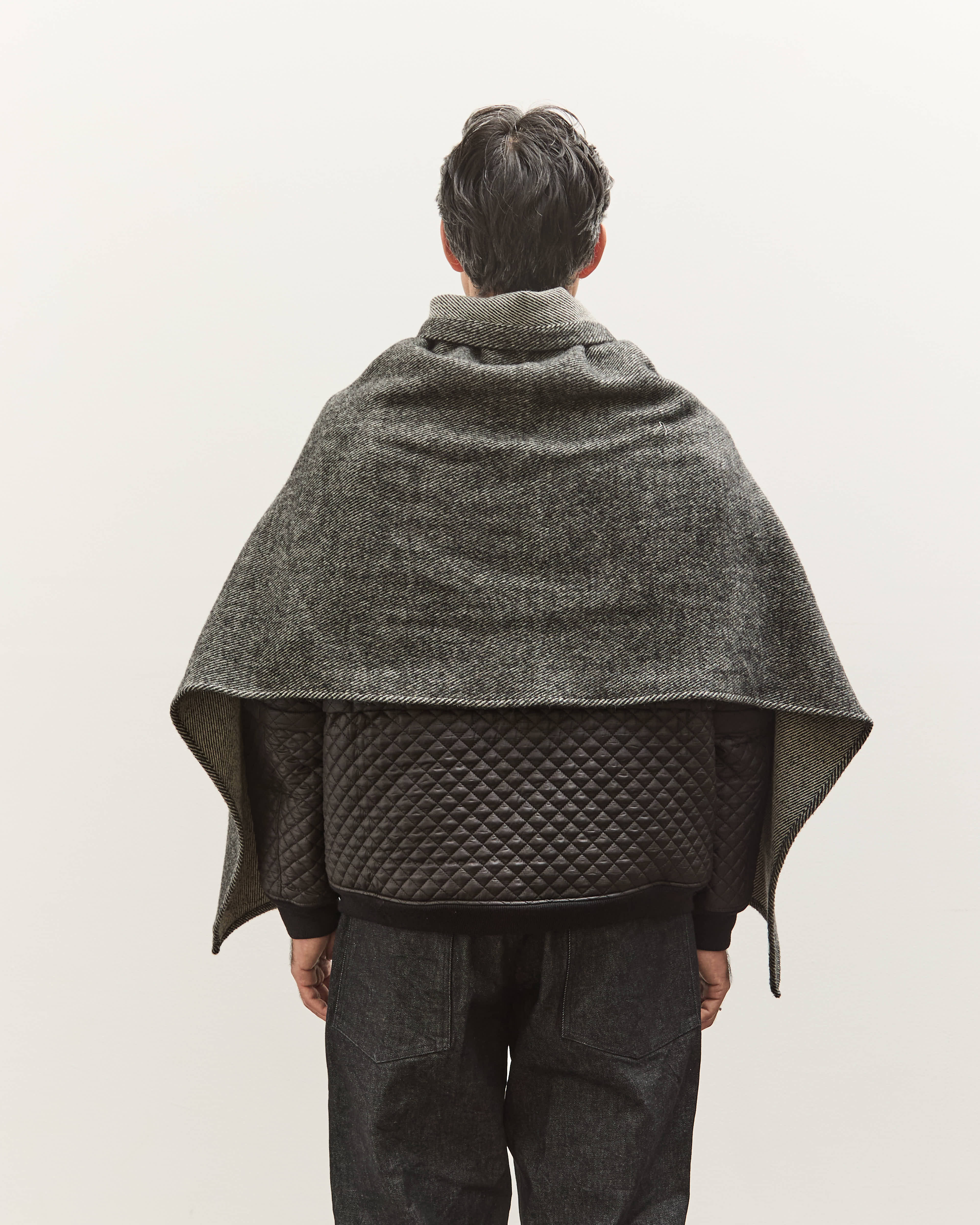 小物 ENGINEERED GARMENTS 21aw Button Shawl Engineered Garments Button Shawl, Black – Glasswing