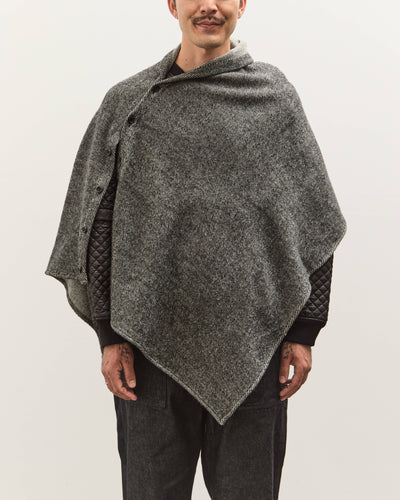 Engineered Garments Button Shawl, Black