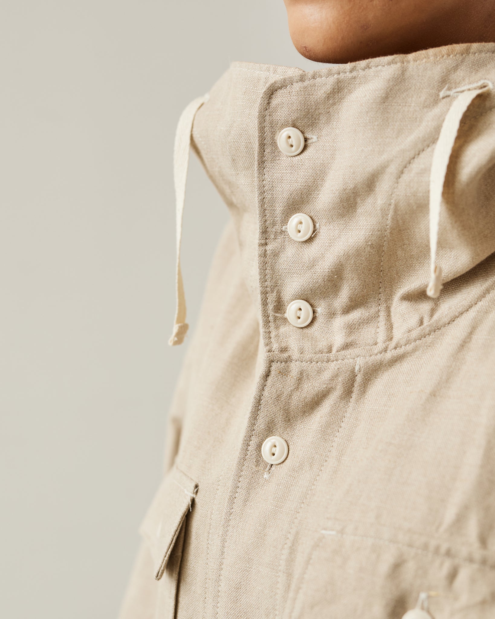 Engineered Garments Cagoule Dress, Natural | Glasswing