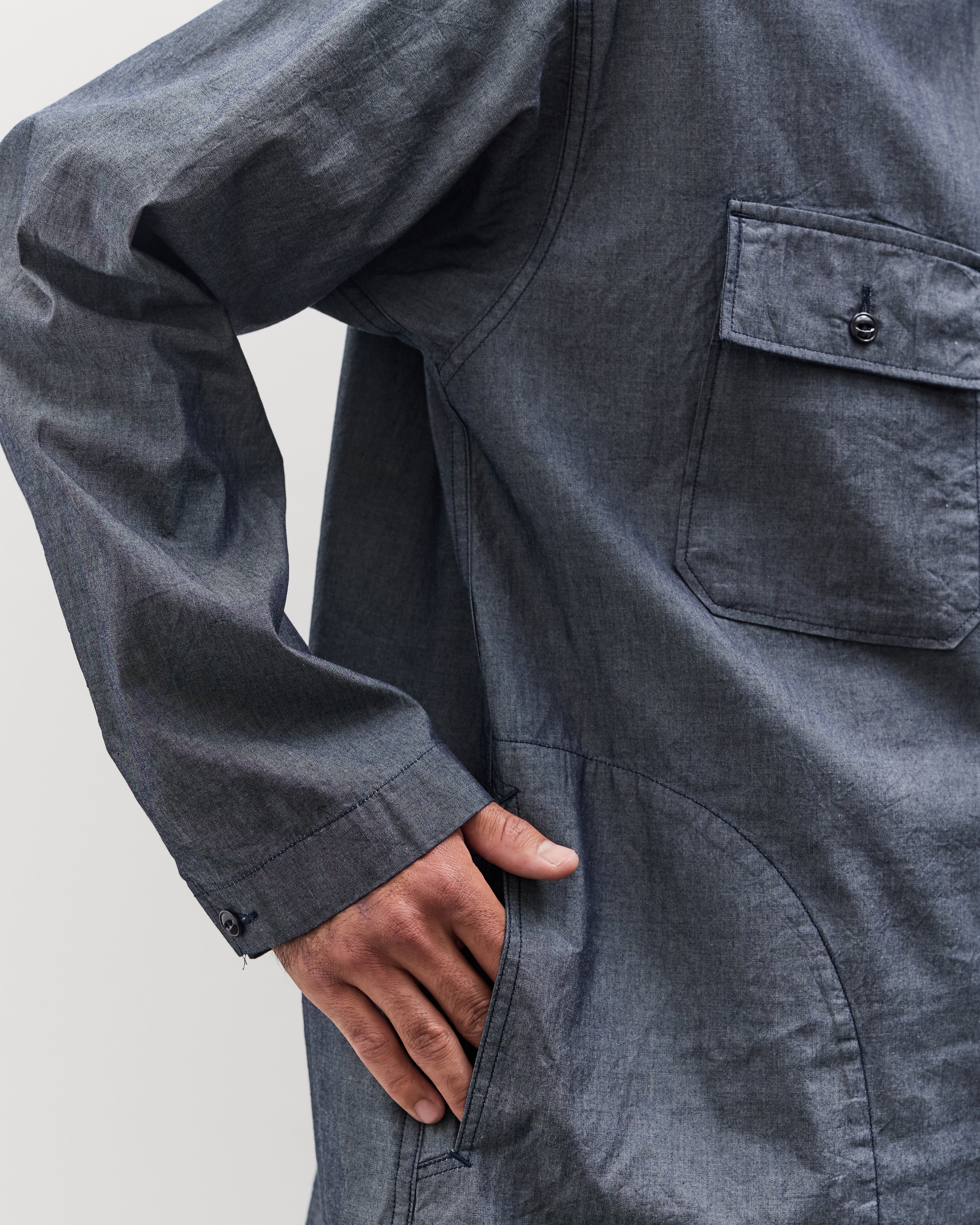 Engineered Garments Cagoule Shirt, Light Blue – Glasswing