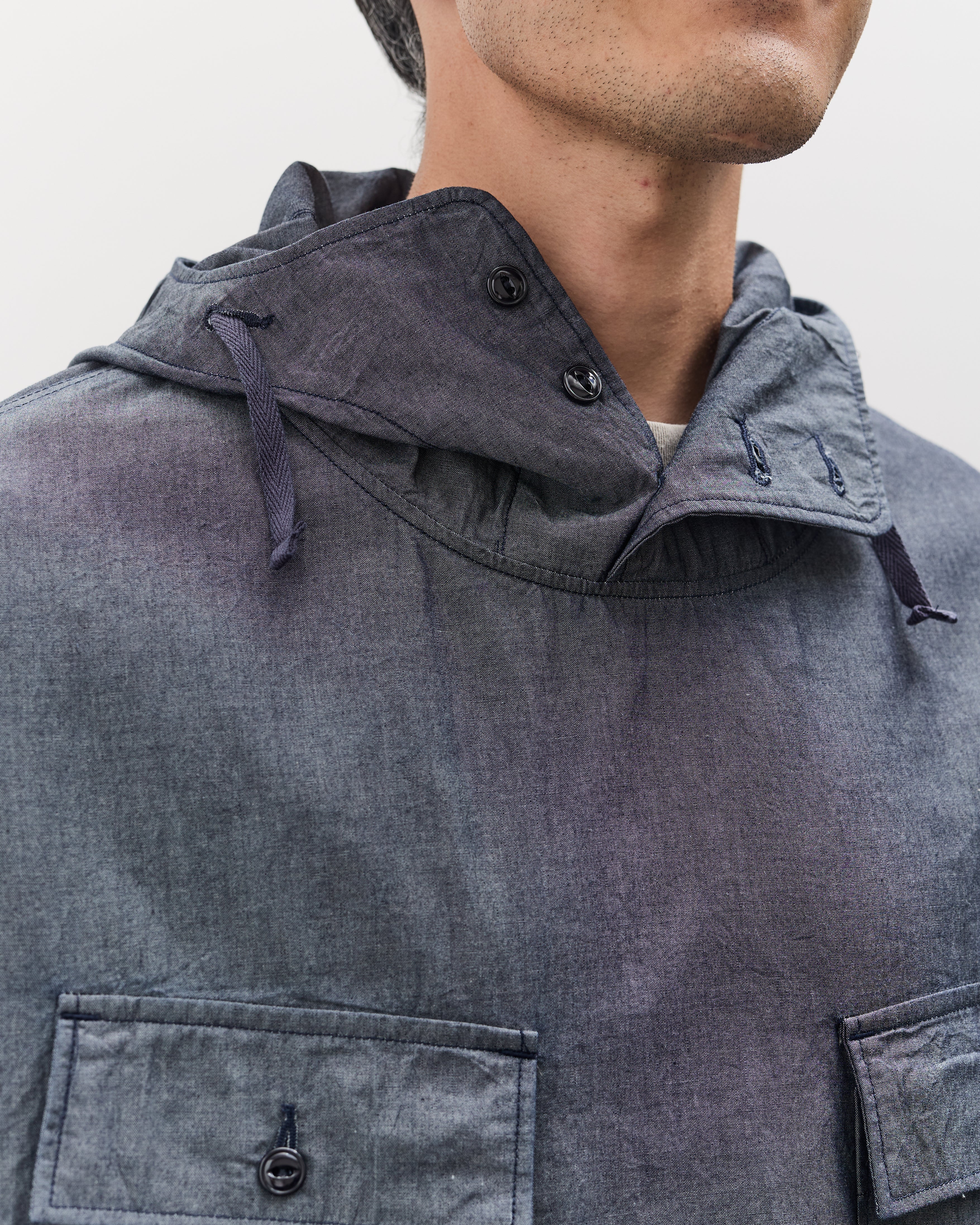 ジャケット・アウター Engineered Garments 18AW Cagoule Shirt Engineered Garments Cagoule Shirt, Light Blue – Glasswing