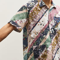 Engineered Garments Camp Shirt, Diagonal Print