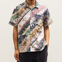 Engineered Garments Camp Shirt, Diagonal Print