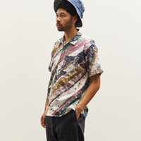 Engineered Garments Camp Shirt, Diagonal Print