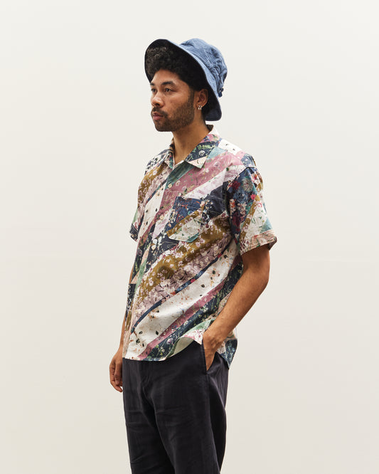 Engineered Garments Camp Shirt, Diagonal Print