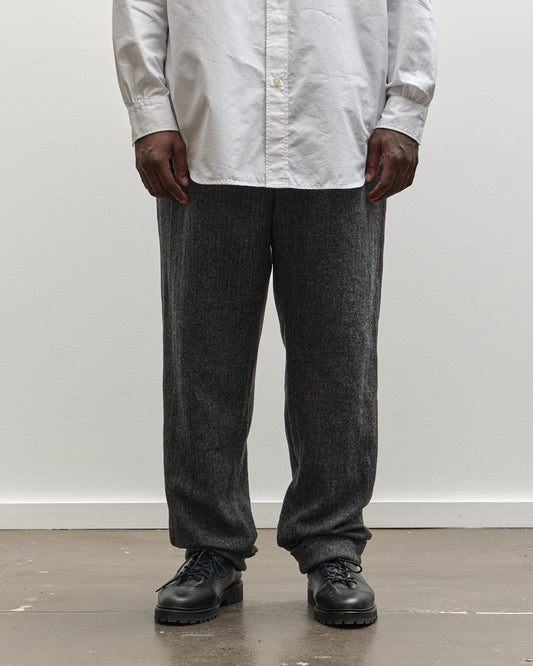 Engineered Garments Carlyle Pant, Grey Poly Wool Herringbone