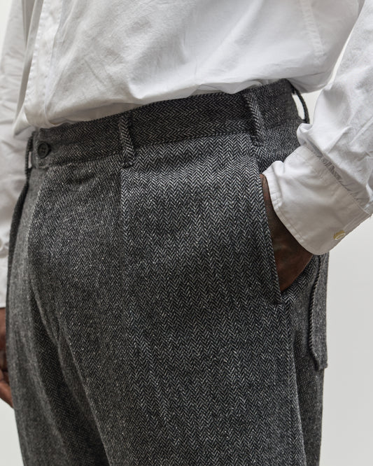 Engineered Garments Carlyle Pant, Grey Poly Wool Herringbone