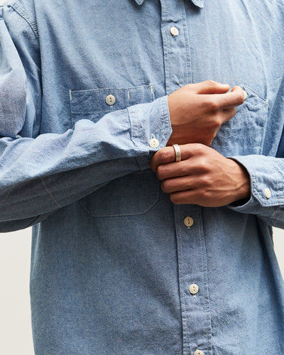 Engineered Garments Chambray Work Shirt, Light Blue