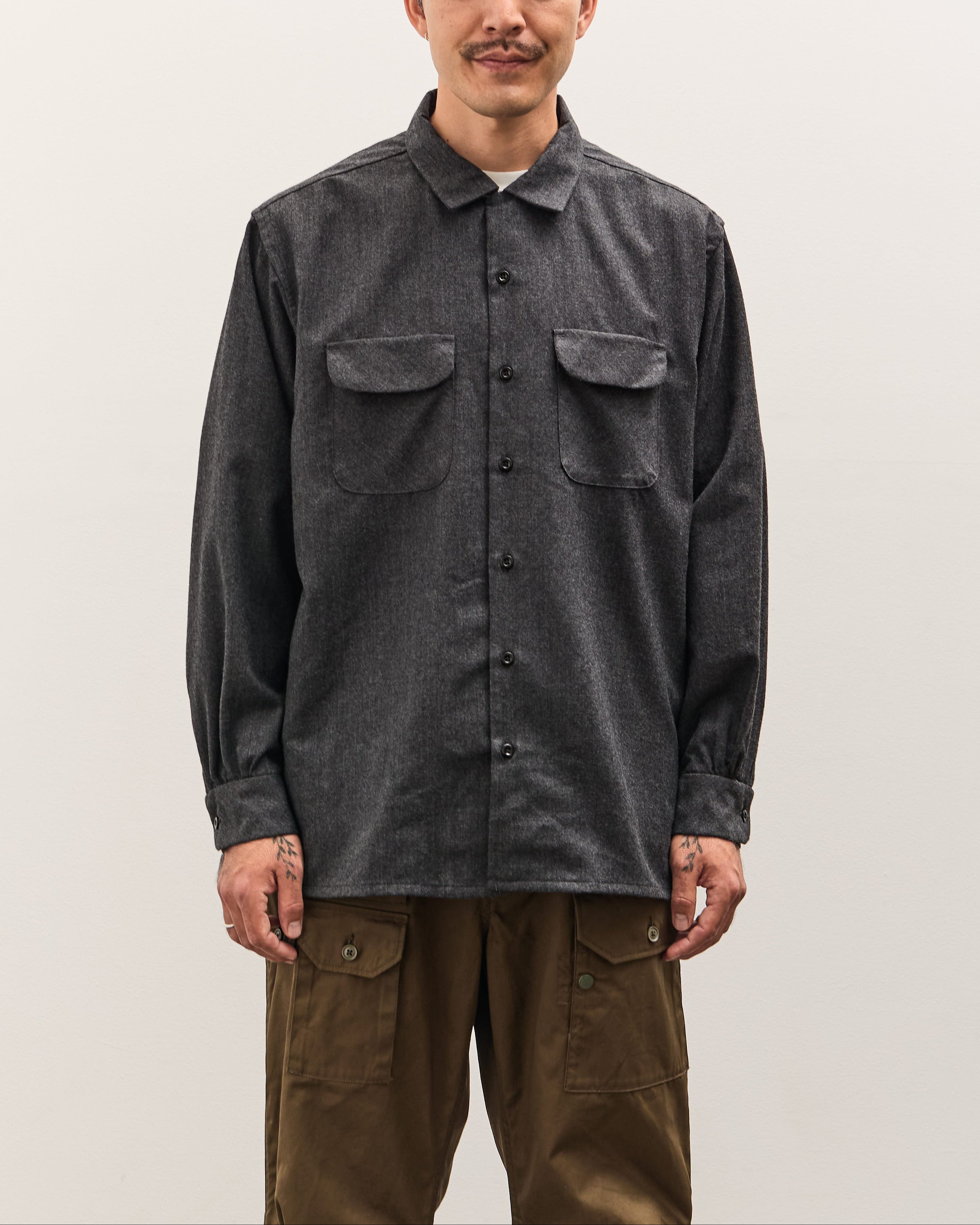 Engineered Garments Classic Shirt, Charcoal – Glasswing
