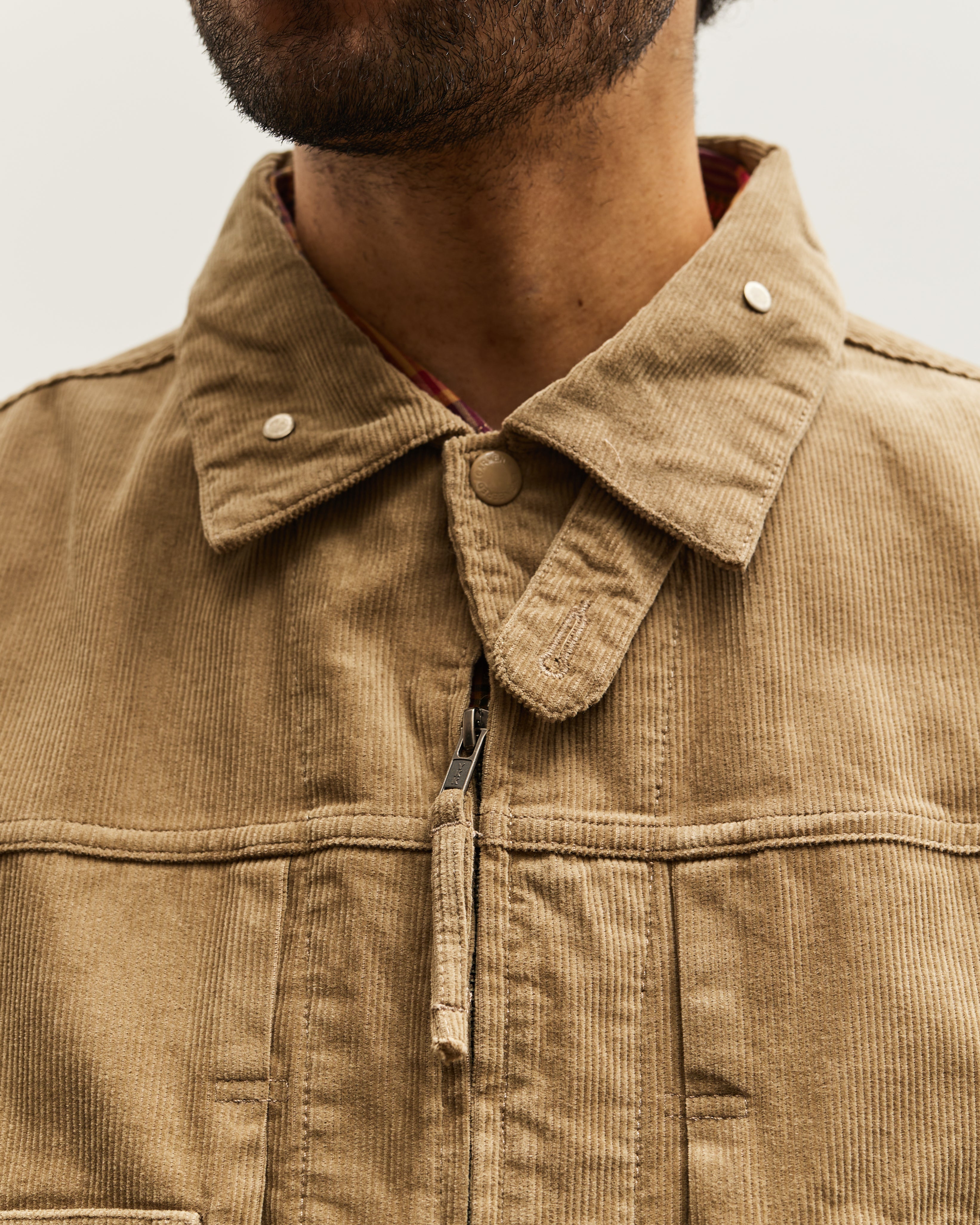 Engineered Garments Corduroy Trucker Jacket, Khaki – Glasswing