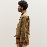 Engineered Garments Corduroy Trucker Jacket, Khaki