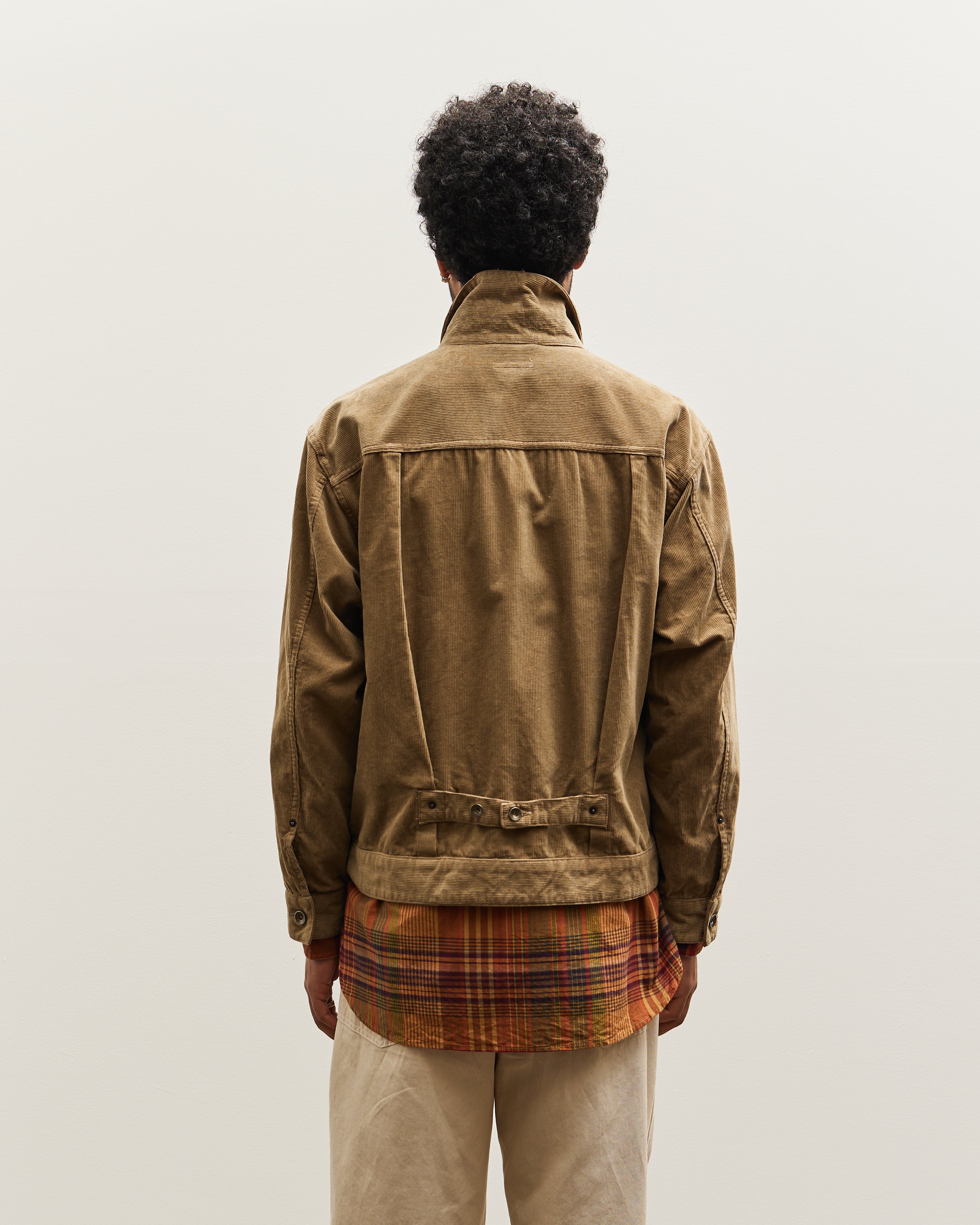 Engineered Garments Corduroy Trucker Jacket, Khaki – Glasswing