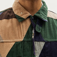 Engineered Garments Corduroy Trucker Jacket, Triangle Patchwork