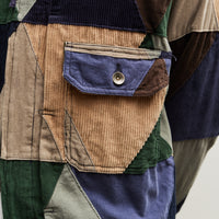 Engineered Garments Corduroy Trucker Jacket, Triangle Patchwork