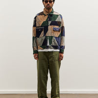 Engineered Garments Corduroy Trucker Jacket, Triangle Patchwork