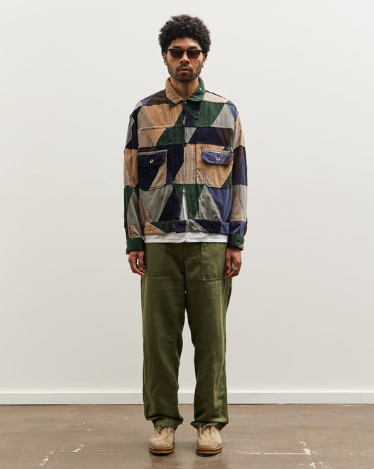 Engineered Garments Corduroy Trucker Jacket, Triangle Patchwork