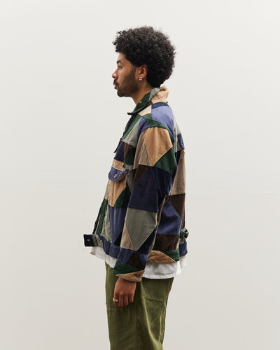 Engineered Garments Corduroy Trucker Jacket, Triangle Patchwork