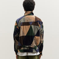 Engineered Garments Corduroy Trucker Jacket, Triangle Patchwork