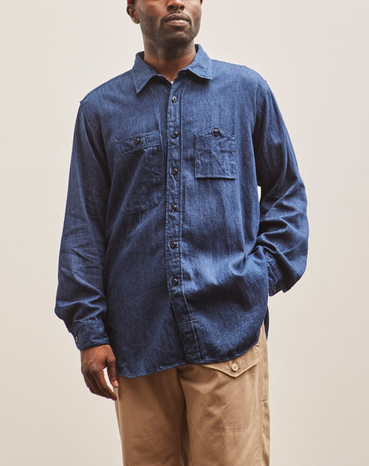 Engineered Garments Denim Work Shirt, Navy