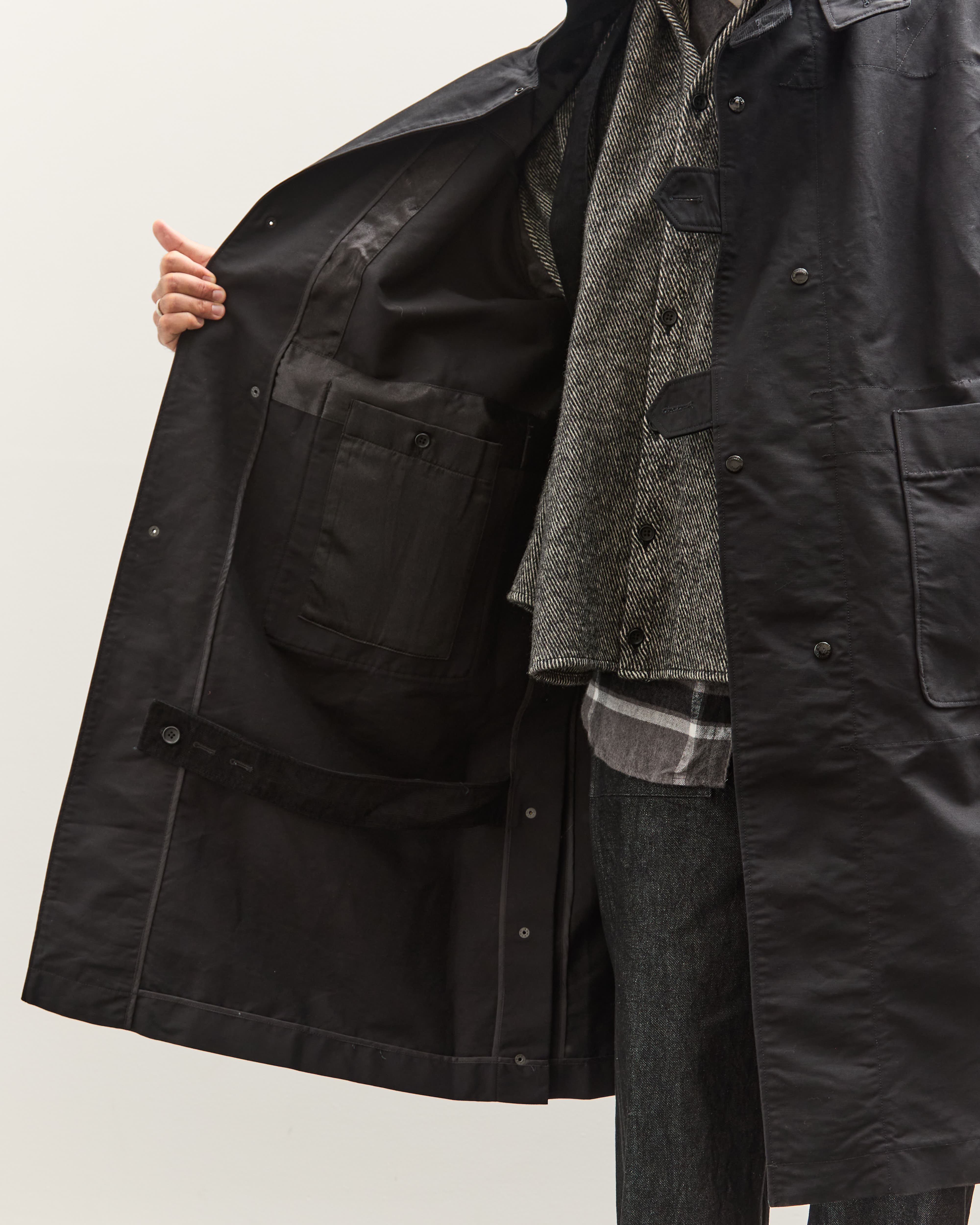 Engineered Garments Duffle Coat, Black – Glasswing
