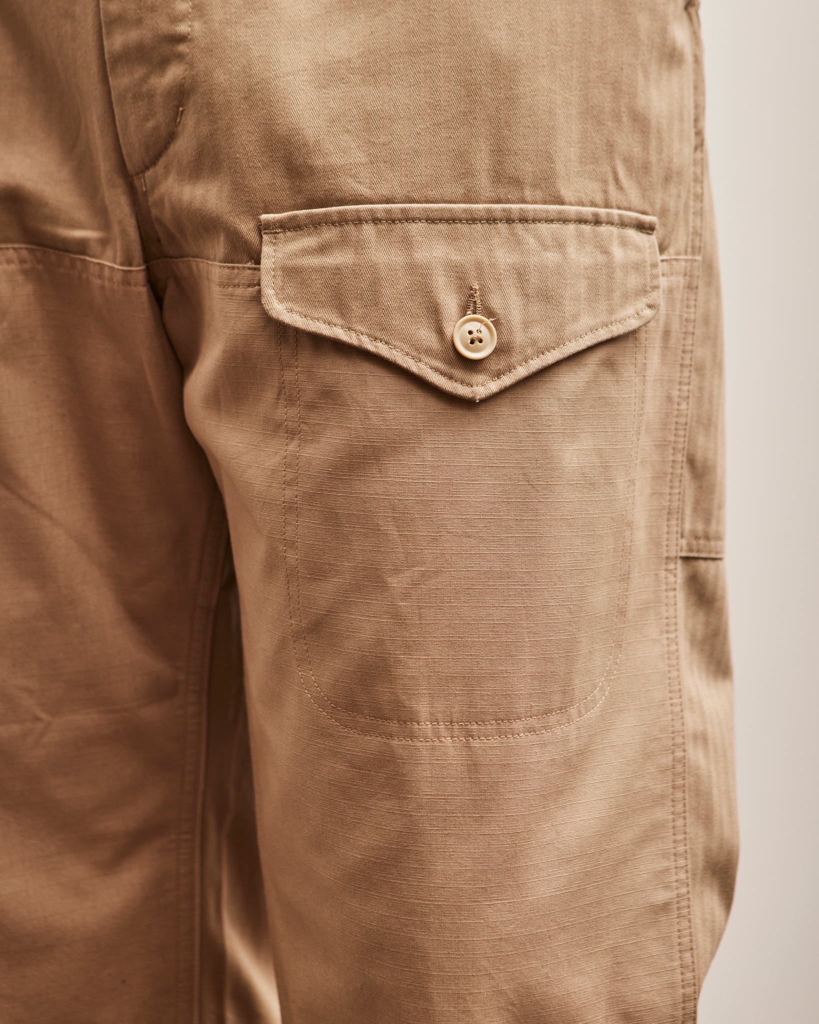 Engineered Garments Field Pant Khaki Cotton Herringbone Twill