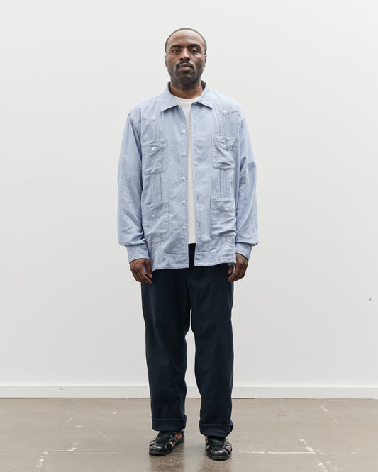Engineered Garments Guayabera Shirt, Light Blue