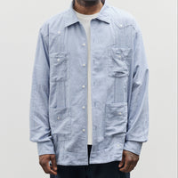 Engineered Garments Guayabera Shirt, Light Blue